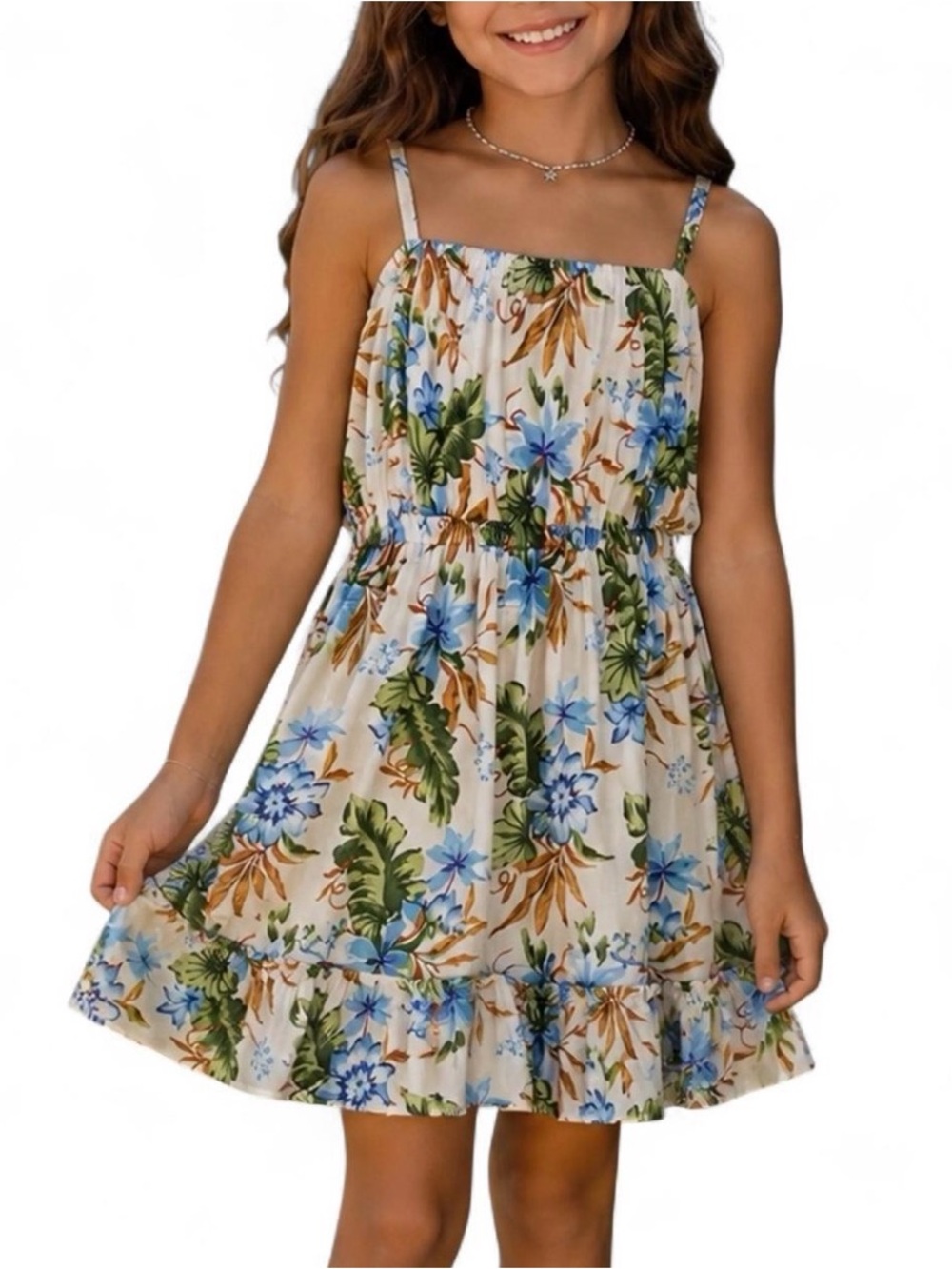 Janie and Jack tropical print dress size 14